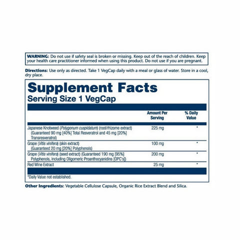 Solaray, Triple Strength Resveratrol, 60 Caps