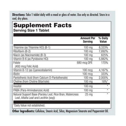 Kal, B-100 Complex Sustained Release, 120 Tabs Kal