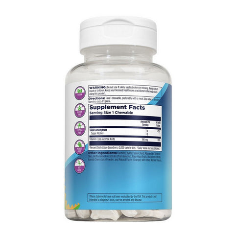 Kal, Vitamin C-Rex, Orange 100 Chews