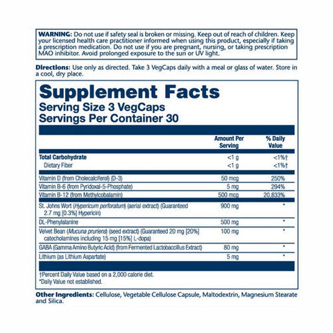 Solaray, BriteSide Joy Boost Formula, 90 Caps Solaray