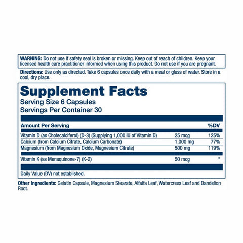 Solaray, Calcium And Magnesium Citrate With Vitamins D 3 Plus K 2, 180 Caps