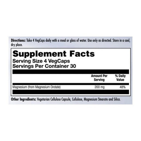 Kal, Magnesium Orotate 200, 200 Mg, 120 Veg Caps Kal