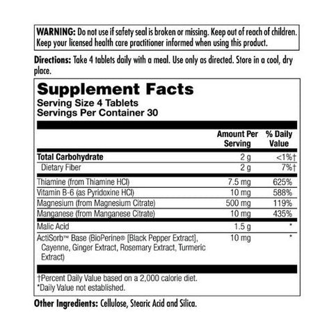 Kal, Malic Acid With Magnesium, 120 Tabs Kal