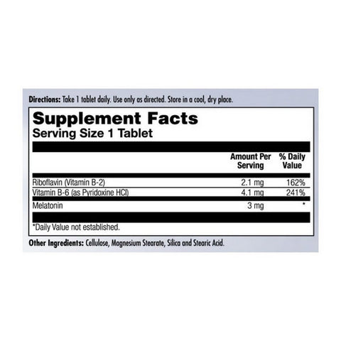 Kal, Melatonin SR, 3 mg, 60 Tabs