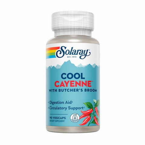 Solaray, Cool Cayenne with Butcher's Broom, 90 Caps