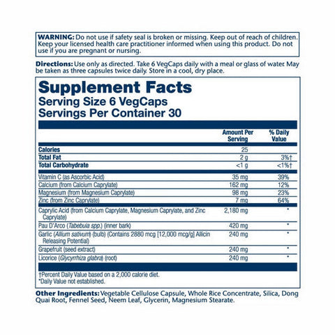 Solaray, Yeast-Cleanse, 180 Veg Caps Solaray