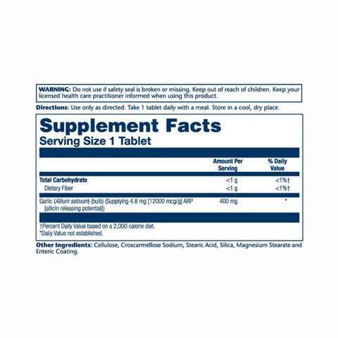 Solaray, Enteric Coated Garlicare, 60 Tabs Solaray