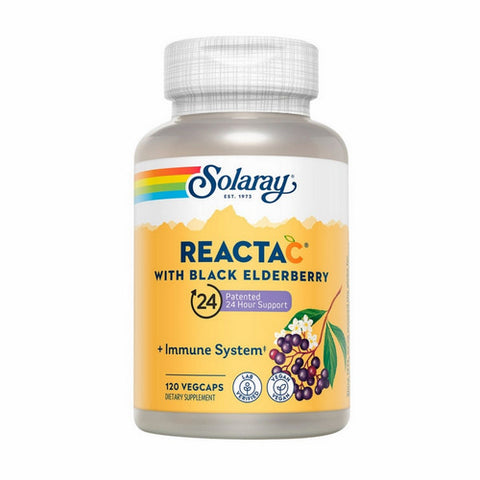 Solaray, Reacta-C + Elderberry, 120 Caps