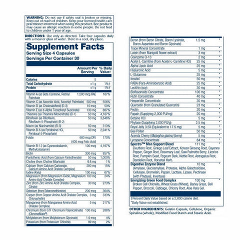 Solaray, Spectro Man, 120 Caps Solaray
