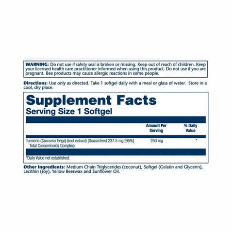 Solaray, Curcumin, 250 mg, 30 Softgels Solaray