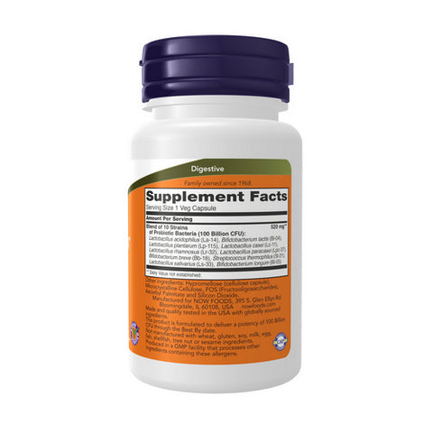 Now Foods, Probiotic-10, 100 Billion, 30 Vcaps