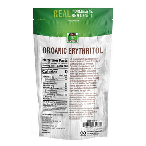 Now Foods, Organic Erythritol, 1 lbs