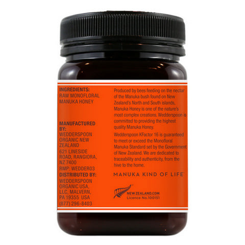 Wedderspoon, 100% Raw Manuka Honey, 17.6 oz