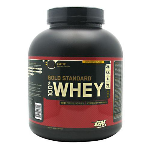 Optimum Nutrition, 100% Whey Gold, Coffee 5 lbs