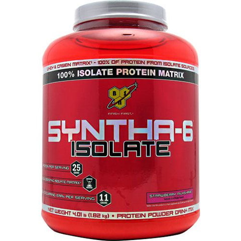 BSN Inc., Syntha-6 Isolate, Strawberry 4 lbs