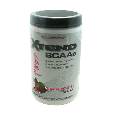 Scivation, XTEND, Fruit Punch 30 serving / 14.70 oz