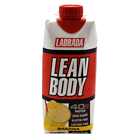 LABRADA NUTRITION, Lean Body, Banana 17 oz(Packof 12)