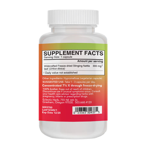 Eclectic Herb, Nettles Leaf, 90 Caps