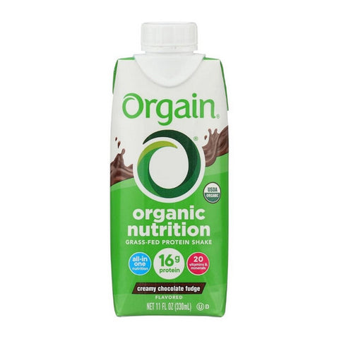 Orgain, Organic Nutrition Shake Creamy Chocolate, 11 Oz(Case Of 12)