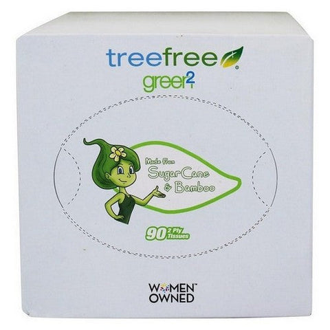 Green Forest, Face Tissue Cube Tree Less, 90 Count(Case Of 30) Green Forest