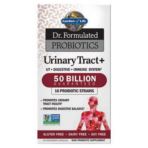 Garden of Life, Dr. Formulated PROBIOTICS Urinary Tract+, 60 Capsules Garden of Life