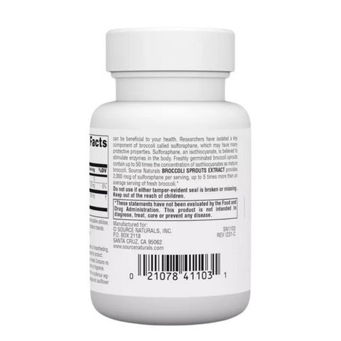Source Naturals, Broccoli Sprouts, 30 Tabs