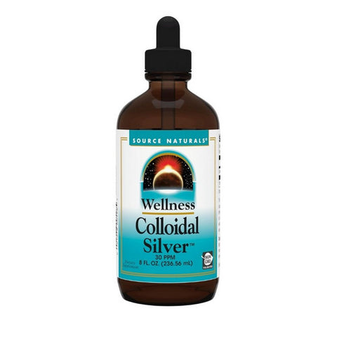 Source Naturals, Wellness Colloidal Silver Liquid, 30 Ppm, 8 Oz