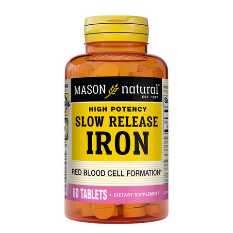 Mason, Slow Release Iron, 60 Tabs