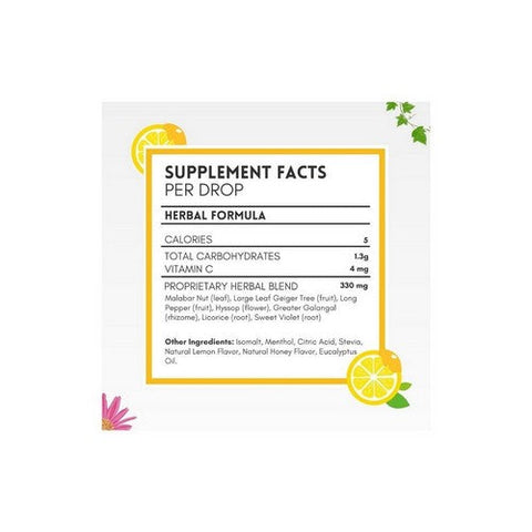 Herbion Naturals, Cough Drops Suger Free Honey Lemon Lozenges, 18 Drops Herbion Naturals