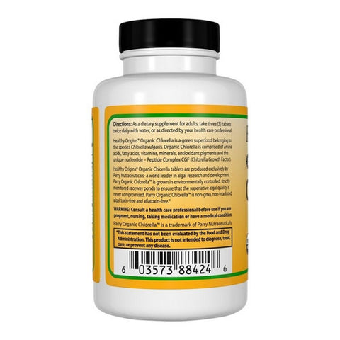 Healthy Origins, Organic Chlorella, 500 mg, 180 Tabs
