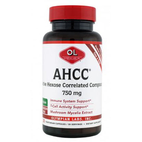 Olympian Labs, AHCC, 750 mg, 30 Caps