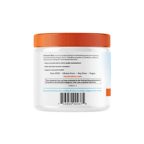 Doctors Best, L-Citrulline Powder, 200 Grams