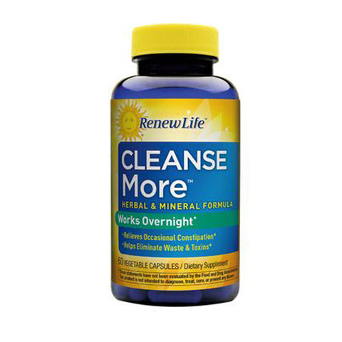 Renew Life, Cleanse More Herbal And Mineral Formula, 100 Veg Caps