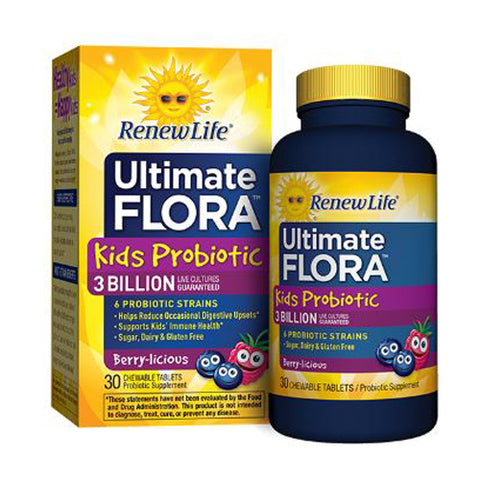 Renew Life, Kid's Probiotic 3 Billion Chewables, 60 Chewable Tabs