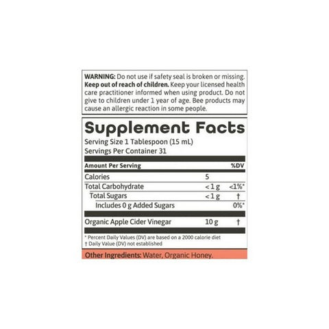 Dynamic Health Laboratories, Apple Cider Vinegar with Mother Certified Organic, 16oz