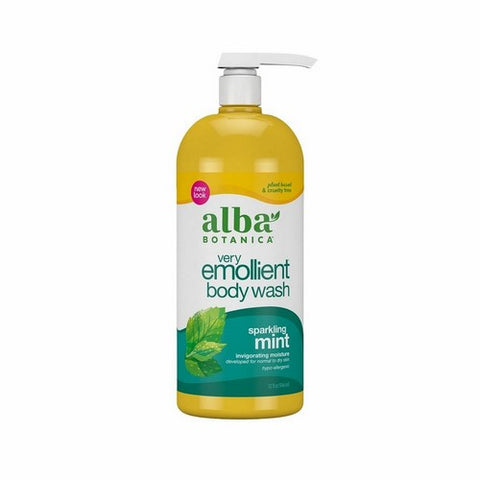 Alba Botanica, Body Bath Sparkling Mint, 32 FL Oz