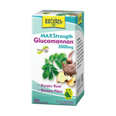 Natural Balance, Max Strength Glucomannan, 2000 mg, 90 Count