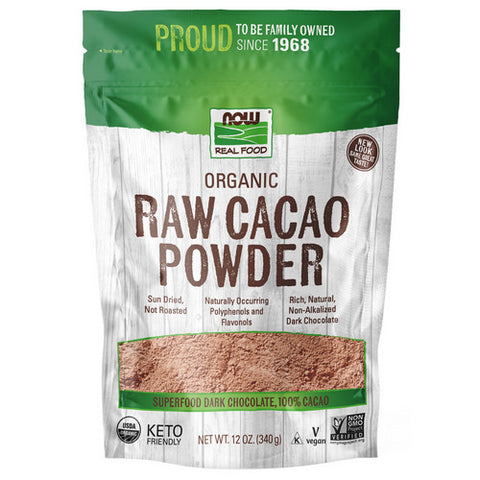 Now Foods, Organic Raw Cacao Powder, 12 Oz