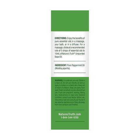 Nature's Truth, Pure Essential Oil Peppermint, 0.51 Oz Nature's Truth