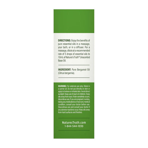 Nature's Truth, Pure Essential Oil Bergamot, 0.51 Oz Nature's Truth