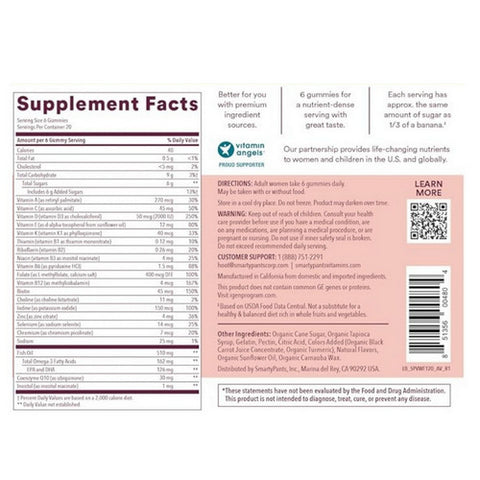 SmartyPants, Gummy Vitamins Women's Complete Vitamins, 120 Count