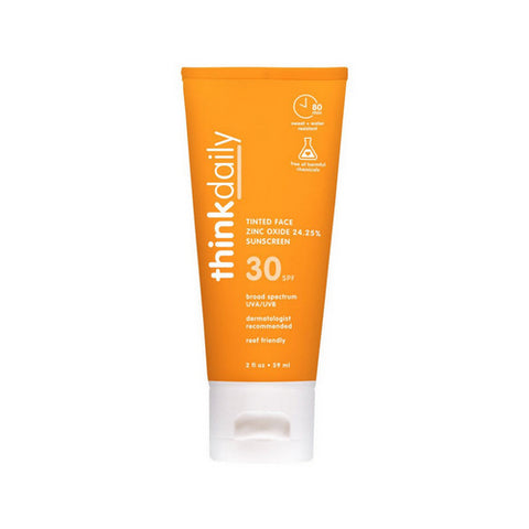 Thinkbaby, Thinkdaily Tinted Face Zinc Oxide Sunscreen SPF 30, 2 Oz