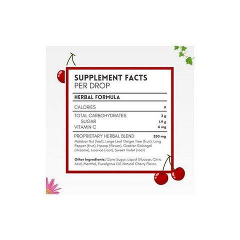 Herbion Naturals, All Natural Cough Drops Cherry, 18 Drops Herbion Naturals