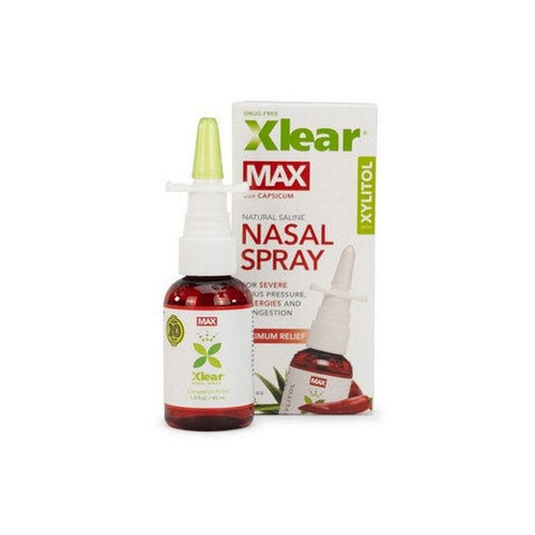 Xlear Inc, Natural Saline Nasal Spray With Xylitol Maximum Relief, 1.5 Oz Xlear Inc