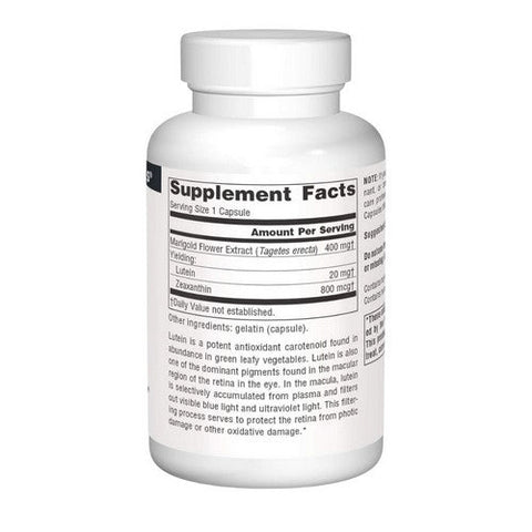 Source Naturals, Lutein With Floraglo, 20 mg, 60 Caps Source Naturals