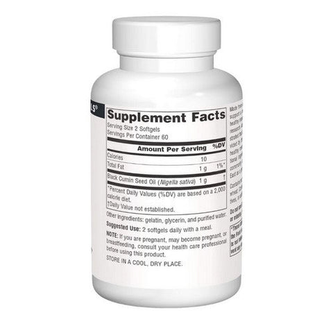 Source Naturals, Black Cumin Seed, 500 mg, 120 Softgels Source Naturals