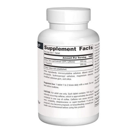 Source Naturals, Caffeine+ L-Theanine, 120 Tabs Source Naturals
