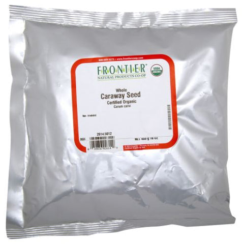 Frontier Coop, Organic Whole Caraway Seed, 16 Oz