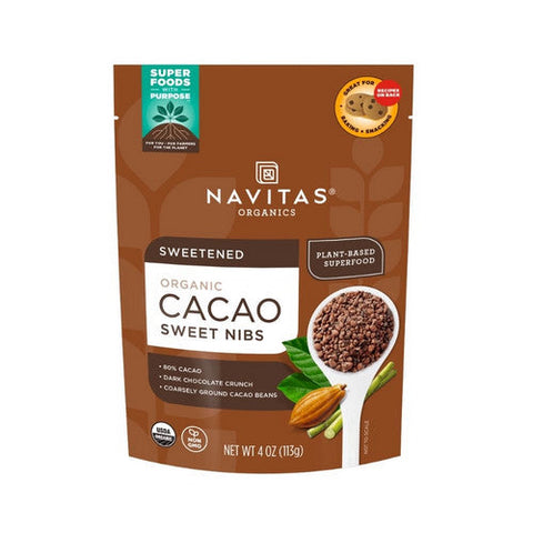 Navitas Organics, Organics Cacao Sweet Nibs, 4 Oz Navitas Organics
