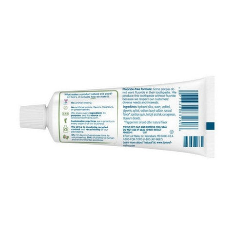 Tom's Of Maine, Toothpaste Fluoride Free Fresh Mint, 3 Oz(Case Of 3) Tom's Of Maine